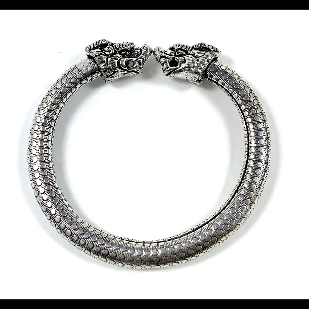 Vintage Viking Lion Head Bracelet